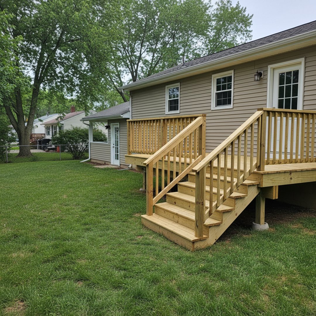 Custom Deck Design completed by Summit Deck Co in Binghamton, NY