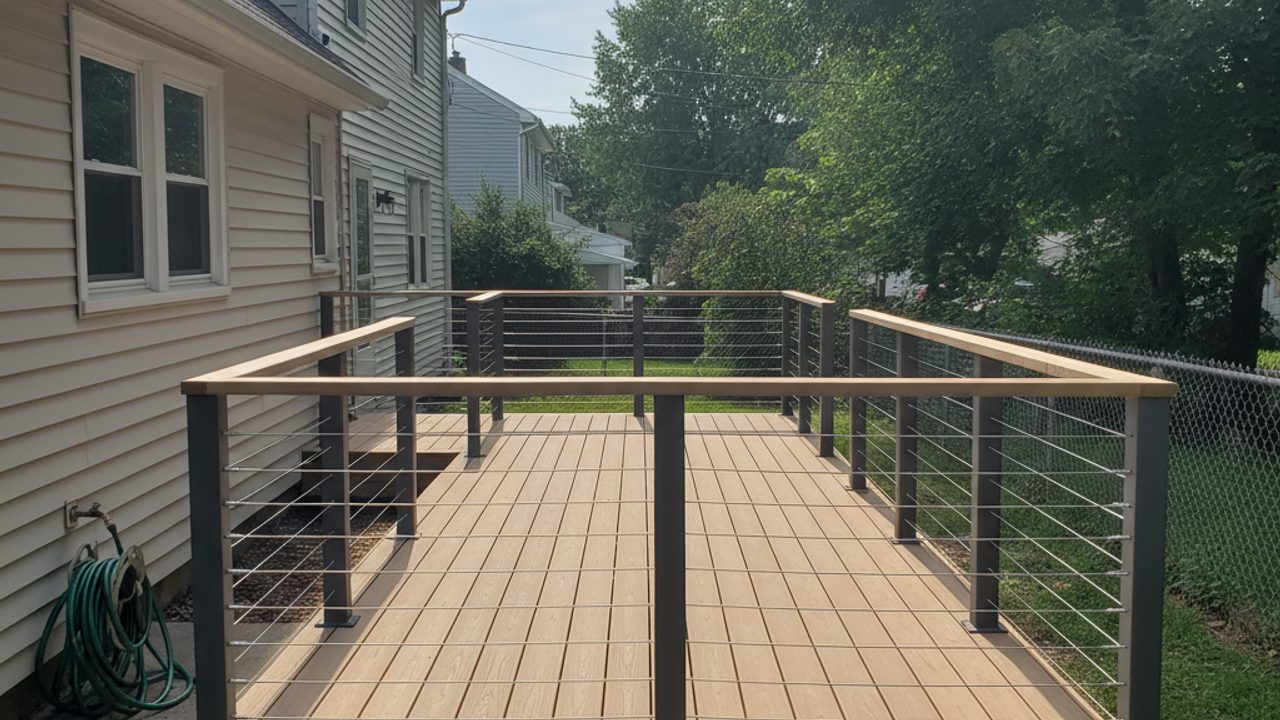 Composite Decking Installation completed by Summit Deck Co in Vestal, NY