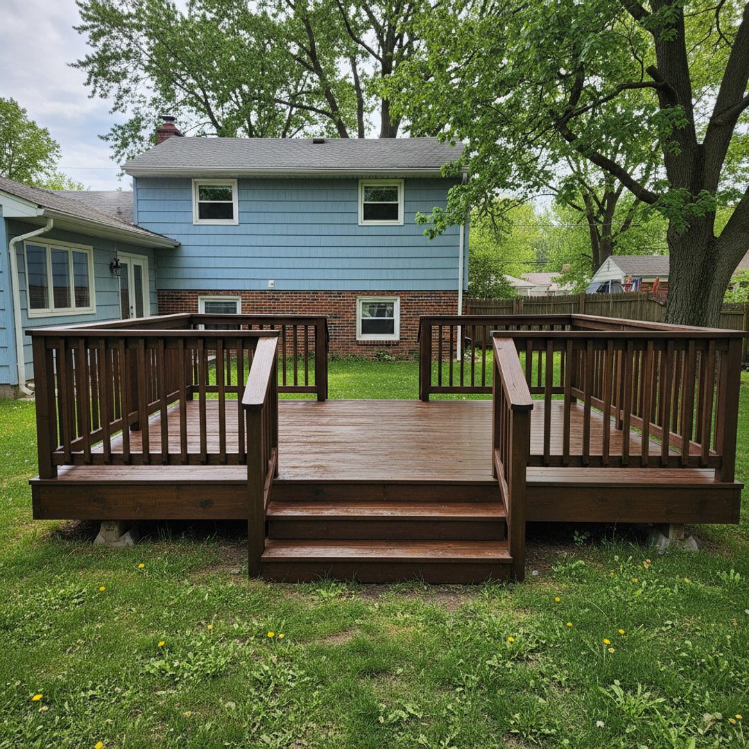 Composite Decking Installation completed by Summit Deck Co in Elmira, NY